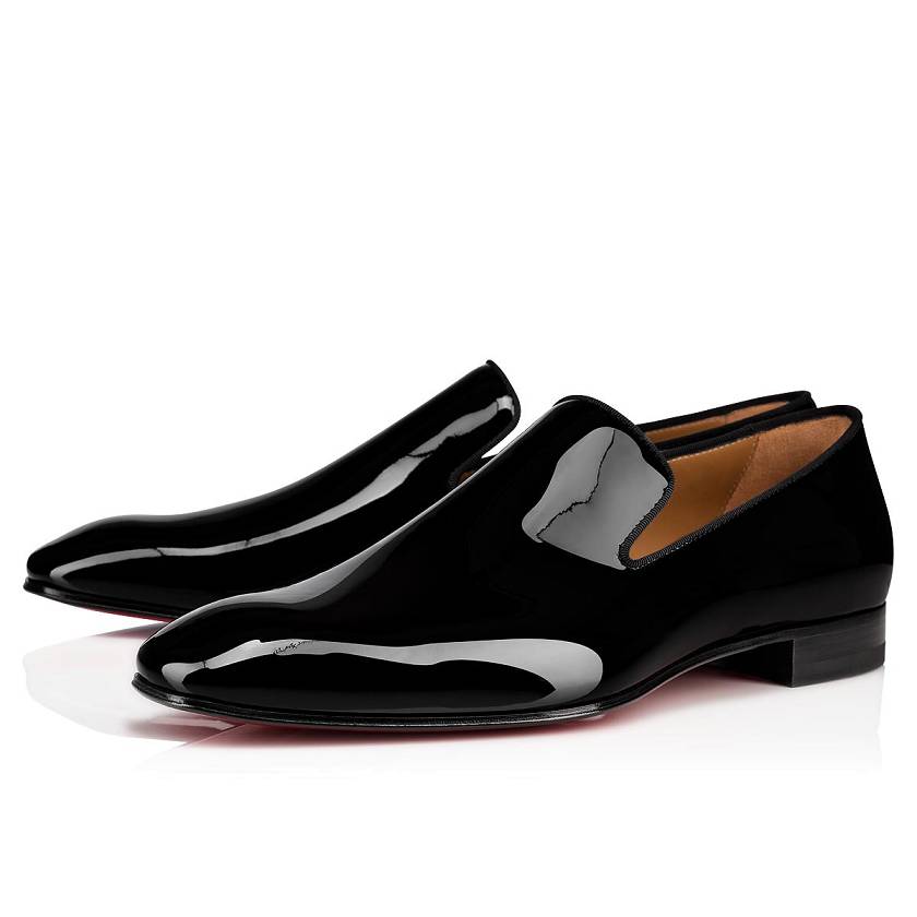 Men's Christian Louboutin Dandelion Patent Leather Loafers - Black [2739-850]
